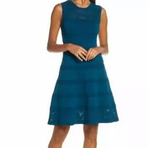 Vince Camuto NWT turquoise fit and flare dress